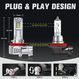 H4 M6X Fanless all-in one LED Bulb 20W 2500LM