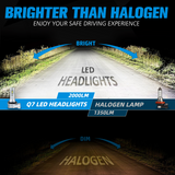 H4 Q7 Fanless LED Headlight 20W 2000LM 6500K