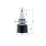 9006 F10 LED Headlight 55W 10000LM 6500K