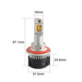 H13 P18 LED Headlight 52W 9000LM 6500K