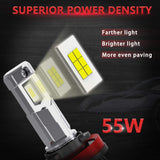 Faro LED H8/H9/H11 M6 de 55 W, 10 000 lm, 6500 K