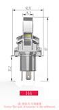 H4 S8 auto light halogen lamp 40W 4600LM 6500K