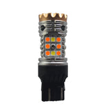 Bombilla LED serie 7443 R1, 9-16 V, color ámbar y blanco
